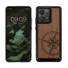 Husa Motorola Edge 40 Neo, Maro, Lemn, KWM000022OB001C