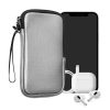 Husa Universala telefon, Marime M - 5.5 inch, Argintiu, Neopren, KWM0000099O170C