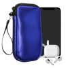 Husa Universala telefon, Marime L - 6.5 inch, Albastru, Neopren, KWM0000099O171C