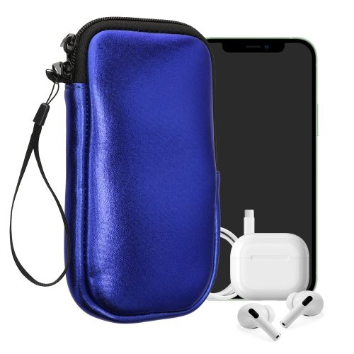 Husa Universala telefon, Marime L - 6.5 inch, Albastru, Neopren, KWM0000099O171C