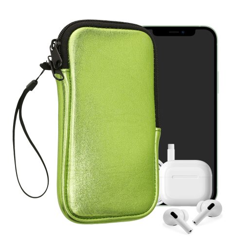 Husa Universala telefon, Marime XL - 6.8 inch, Verde, Neopren, KWM0000099O174C