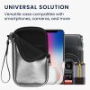 Husa Universala telefon, Marime L - 6.5 inch, Gri, Neopren, KWM0000099O179C