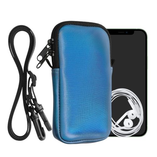 Husa Universala telefon, Marime M - 5.5 inch, Albastru, Neopren, KWM000016AI062C