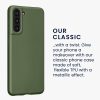 Husa Samsung Galaxy S21, Verde inchis, Silicon, KWM000012BU017C