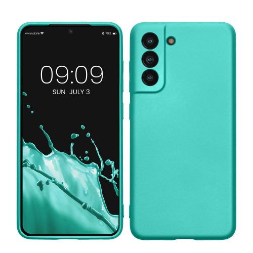 Husa Samsung Galaxy S21 FE, Verde, Silicon, KWM000013FE014C