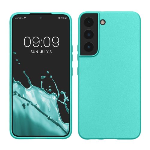 Husa Samsung Galaxy S22, Verde, Silicon, KWM000014GS018C