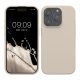 Husa Apple iPhone 15 Pro, Crem, Silicon, KWM000020CC012C