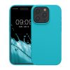 Husa Apple iPhone 15 Pro, Albastru deschis, Silicon, KWM000020CC015C