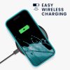 Husa Apple iPhone 15 Pro, Albastru deschis, Silicon, KWM000020CC015C