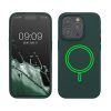 Husa Apple iPhone 15 Pro, Verde inchis, Silicon, KWM000022OF002C