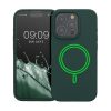 Husa Apple iPhone 15 Pro, Verde inchis, Silicon, KWM000022OF002C