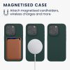 Husa Apple iPhone 15 Pro, Verde inchis, Silicon, KWM000022OF002C