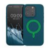Husa Apple iPhone 15 Pro, Verde, Silicon, KWM000022OF003C