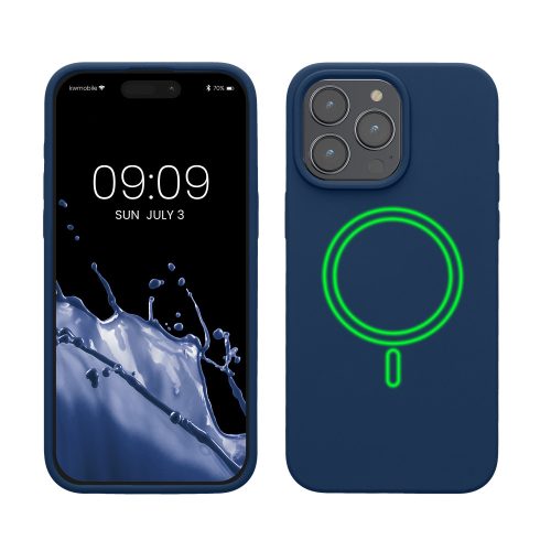 Husa Apple iPhone 15 Pro Max, Albastru, Silicon, KWM000022OG004C