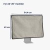 Husa Kwmobile pentru monitor de 24-26 inch, Maro deschis, Textil, KWM000017VF003C