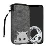 Husa Universala telefon, Marime XL - 6.8 inch, Multicolor/Alb, Textil, KWM000010HJ033C