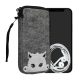 Husa Universala telefon, Marime XL - 6.8 inch, Multicolor/Alb, Textil, KWM000010HJ033C