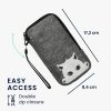 Husa Universala telefon, Marime XL - 6.8 inch, Multicolor/Alb, Textil, KWM000010HJ033C
