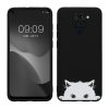 Husa Xiaomi Redmi Note 9, Negru/Alb, Silicon, KWM000011FL006C