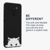 Husa Xiaomi Redmi Note 9, Negru/Alb, Silicon, KWM000011FL006C