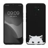 Husa Xiaomi Redmi 9, Negru/Alb, Silicon, KWM000011MO004C
