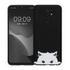 Husa Xiaomi Redmi 9, Negru/Alb, Silicon, KWM000011MO004C