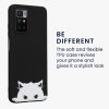 Husa Xiaomi Redmi 10 (2022)/Redmi 10 (2021), Negru/Alb, Silicon, KWM000013XL002C