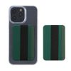 Set 2 Card pocket Kwmobile pentru telefoane, Verde inchis, Piele ecologica, KWM0000199G002C