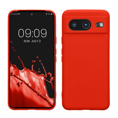 Husa Google Pixel 8, Portocaliu, Silicon, KWM0000208L007C