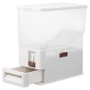 Container depozitare hrana pentru animale Navaris, 42x19x40.5 cm, plastic, NAV0000273I001C