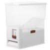 Container depozitare hrana pentru animale Navaris, 42x19x40.5 cm, plastic, NAV0000273I001C
