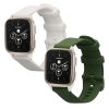 Set 2 Curele Kwmobile pentru Garmin Venu Sq 2 Music, Alb/Verde inchis, Silicon, KWM000018RC007C
