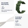 Set 2 Curele Kwmobile pentru Garmin Venu Sq 2 Music, Alb/Verde inchis, Silicon, KWM000018RC007C