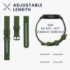Set 2 Curele Kwmobile pentru Garmin Venu Sq 2 Music, Alb/Verde inchis, Silicon, KWM000018RC007C