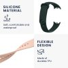 Set 2 Curele Kwmobile pentru Xiaomi Mi Band 8, Verde inchis/Roz, Silicon, KWM0000194G006C