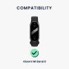 Set 2 Curele Kwmobile pentru Xiaomi Mi Band 8, Verde inchis/Roz, Silicon, KWM0000194G006C