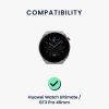 Curea Kwmobile pentru Huawei Watch Ultimate, Gri, Silicon, KWM0000251N002C