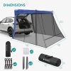 Pavilion auto Navaris, 290x200x200 cm, pentru 3-4 persoane, cu plasa 360°, NAV0000273J001C
