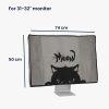 Husa Kwmobile pentru monitor de 31-32 inch, Gri/Negru, Plastic, KWM000008YG009C