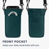 Husa Universala telefon, Marime XXL - 7 inch, Verde inchis, Textil, KWM0000199C004C