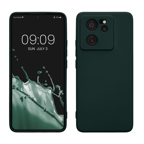 Husa Xiaomi 13T/13T Pro, Verde inchis, Silicon, KWM000020IU002C