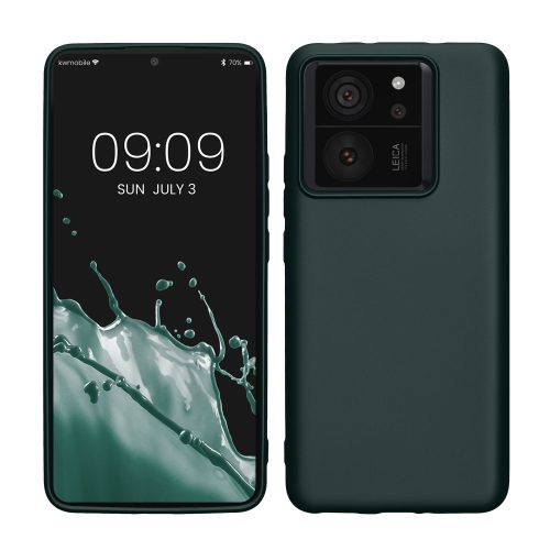 Husa Xiaomi 13T/13T Pro, Verde inchis, Silicon, KWM000020IW003C