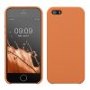 Husa Apple iPhone 5/iPhone 5s/iPhone SE, Portocaliu, Silicon, KWM000008GO101C