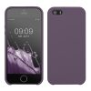 Husa Apple iPhone 5/iPhone 5s/iPhone SE, Mov inchis, Silicon, KWM000008GO102C