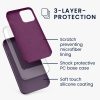 Husa Apple iPhone 12/iPhone 12 Pro, Mov inchis, Silicon, KWM000011JP099C