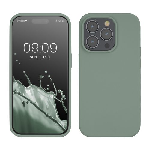 Husa Apple iPhone 14 Pro, Verde, Silicon, KWM000016NK033C
