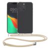 Husa Apple iPhone 15 Pro, Transparent/Auriu, Silicon, KWM000020FE002C