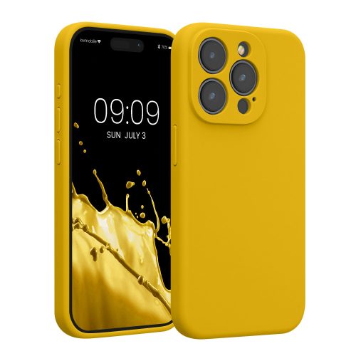 Husa Apple iPhone 15 Pro, Galben, Silicon, KWM000022OM002C