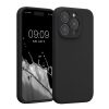 Husa Apple iPhone 15 Pro, Negru, Silicon, KWM000022OM003C