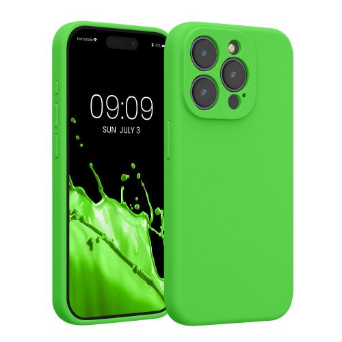 Husa Apple iPhone 15 Pro, Verde, Silicon, KWM000022OM005C